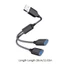 Dây Cáp Chia Cổng usb 2 0 a Sang Hai Cổng usb Tiện Dụng