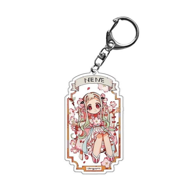 Móc khoá Japan Anime Toilet-bound Hanako-Kun Keychain Romantic in 2 mặt rõ nét nhựa Acrylic Phụ kiện trang trí chibi