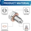 Phích cắm thoát dầu ZENZON, Thép không gỉ có phích cắm chảo dầu nam châm Neodymium, M12 M16 M18 M20 nhẹ có đệm đồng Bu lông đai ốc thoát nước bể phốt từ tính cho Hyundai