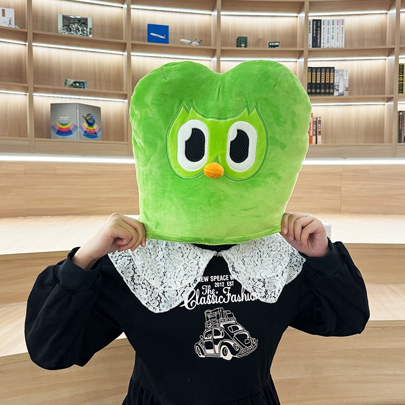 Rytanda Duolingo Gấu bông Duolingo plush toy thú nhồi bông hình cú Duo phiên bản kỉ niệm Mũ Nhồi Bông Hình Cú Mèo Dễ Thương Cho Bé