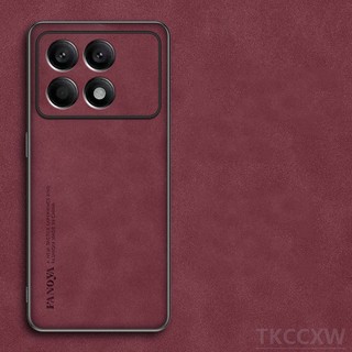Ốp Điện Thoại Da Cừu + Silicon Dẻo Siêu Mỏng Chống Rơi Cho redmi k70 pro k60 ultra k60 pro