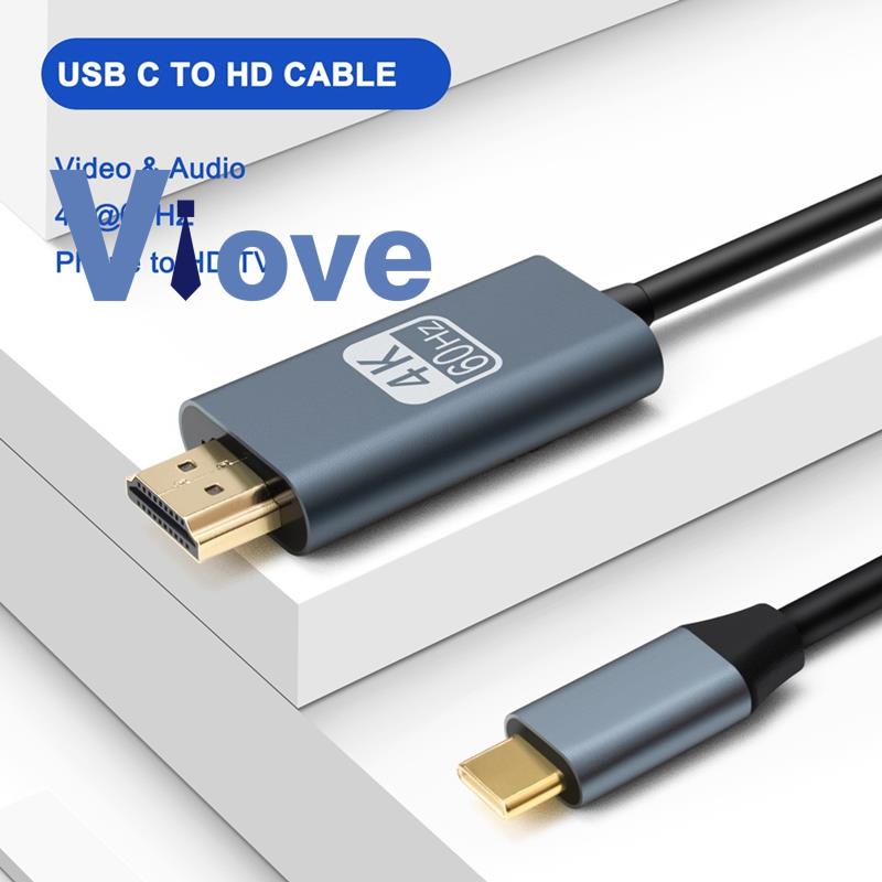 Cáp Chuyển Đổi usb c Sang hdmi 4k 60hz 3 Tương Thích Với Điện Thoại android / macbook / chromebook / Vtc