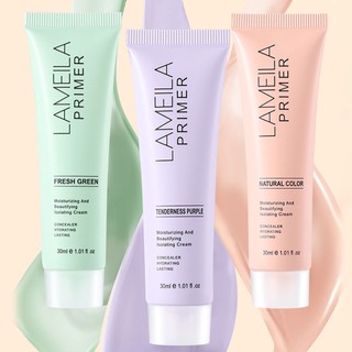 Kem dưỡng ẩm LAMEILA Isolation Cream dưỡng ẩm làm đều màu da sữa cô lập nhẹ dễ thoa trang điểm mắt trang điểm mắt dưỡng ẩm da sáng ღ Pink Girl Bling Makeup Look