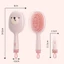 Lược Túi Khí FAVORITEGOODS, Lược Đệm Không Khí ABS Răng Tròn Tạo Kiểu Tóc, Có Gạt Làm Sạch, Massage Đa Năng Cho Nữ