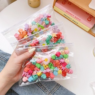 Túi 50 Kẹp Tóc Càng Cua Mini Nhiều Màu Cho Bé Gái