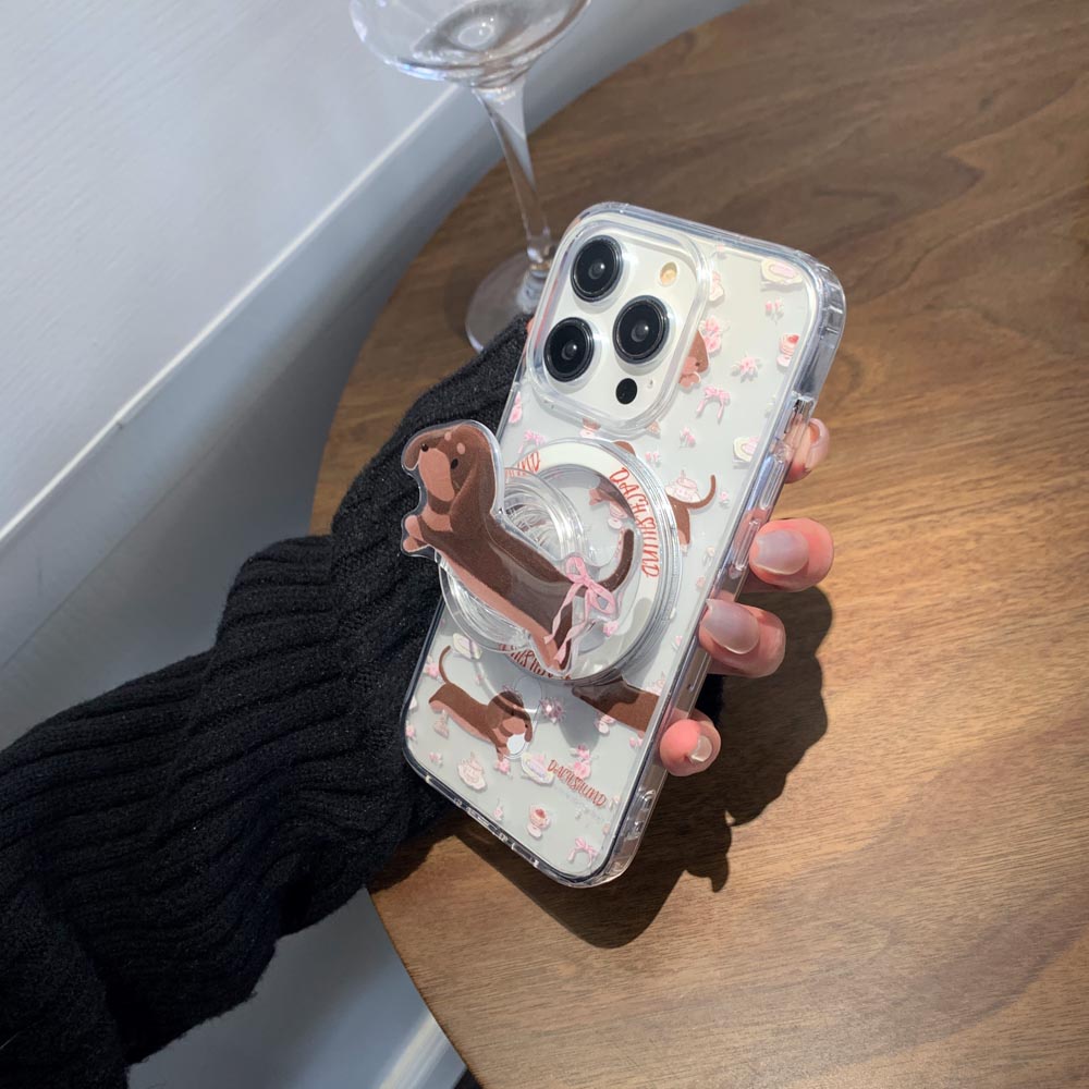 Vỏ cứng Tương thích với iPhone 11 12 12Pro 12ProMax 13 13Pro 13ProMax 14 14Pro 14ProMax 15 15Pro 15ProMax 16 16Pro 16ProMax 17 Vỏ nam châm họa tiết xúc xích phân mảnh