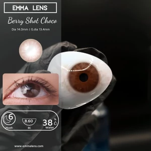 Kính áp tròng Berry Shot Choco | Lens Nâu choco | Emma Lens