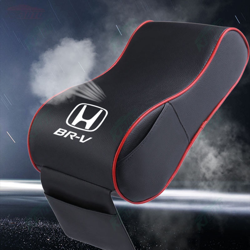Đệm Tỳ Tay Bằng Da Lót Mút Hoạt Tính Nâng Chiều Cao Giảm Mệt Mỏi Trang Trí Xe Hơi Honda BRV