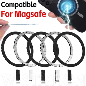 Vòng Nam Châm Dán Trang Trí Xe Hơi Bằng Kim Loại Tiện Dụng ​Đế Sạc Không Dây Siêu Mỏng Có Nam Châm Hít Cho Iphone 15 Pro ​Giá Đỡ Điện Thoại Dạng Nhẫn Đeo Tay Tiện Dụng Cho Xe Hơi