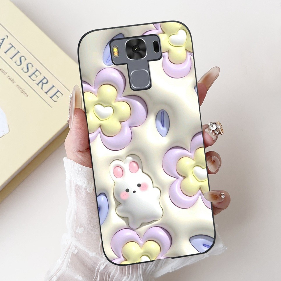 Dành Cho Asus Zenfone 3 Max ZC553KL X00DD X00DDA XOODD Vỏ Sang Trọng Tranh Nữ Tính Hoa Ốp lưng Bướm Mềm Silicon