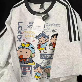 HIIXIIVI Áo Thun Unisex Cotton Tay Ngắn Cổ Tròn In Độc Đáo Cặp Đôi Tee
