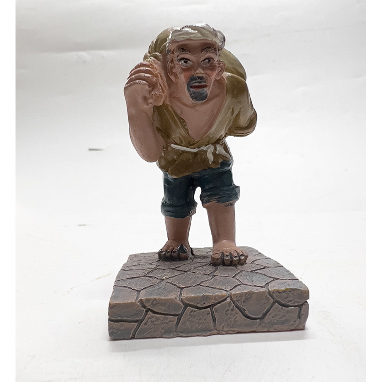 Ông Lão Gánh Lúa Trang Trí Bể Cá Cảnh, Tiểu Cảnh, Hòn Non Bộ (5x5x7cm)