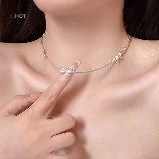 Julyhot Thắt Nơ Ngọt Ngào Xương Rắn Dây Xích Vòng Tay Nữ Thiết Kế Đơn Giản Chokers Cổ Dây Xích Vintage Bộ Trang Sức Massivedeals