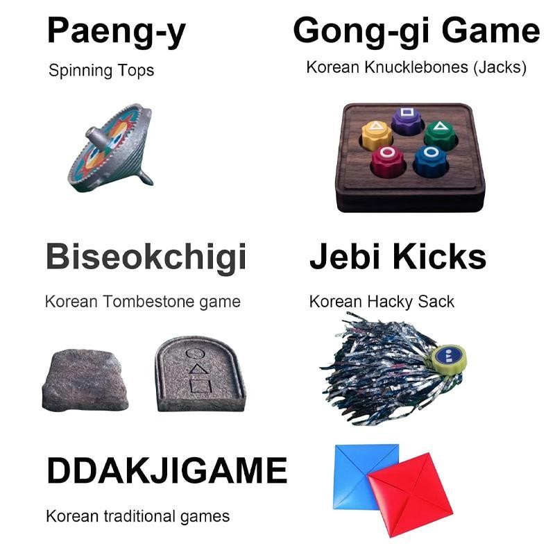 Trò chơi dân gian Hàn Quốc Jebi Chagi 、 Gong-gi 、 Paeng-y 、 Ddakji 、 Đá bay 、 Biseokchigi 、 Máy cắt bánh quy saixit2vn