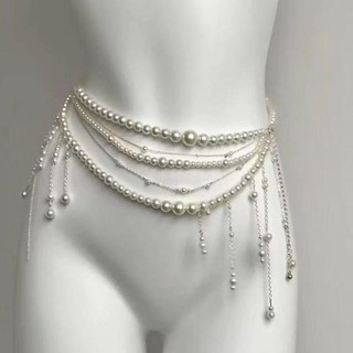 Thắt lưng tua rua ASDFGER, Phụ kiện quần áo trang sức cổ điển Dây thắt lưng, Thời trang nhiều lớp Thanh lịch Trang trí thắt lưng đa năng Phụ nữ