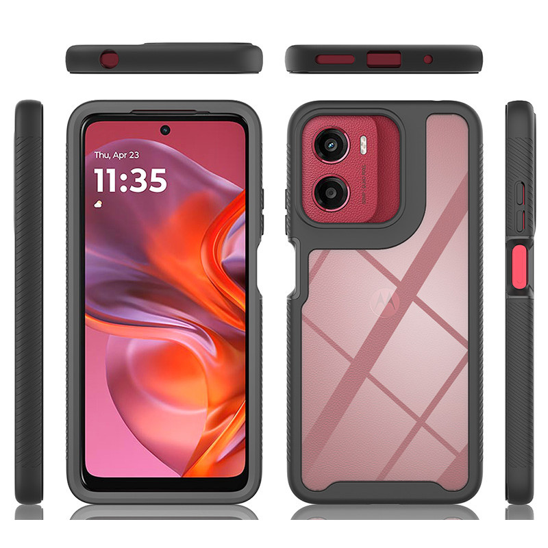 Dành Cho Motorola Moto G05 G15 G35 G55 Full Body Hybrid Chống Trầy Xước Vỏ Bảo Vệ Giáp Chống Sốc