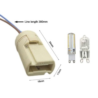 Giá đỡ bóng đèn NOTE1 kết nối dây đầu gốm, dùng cho LED/Halogen G4/G5.3/G9 10cm