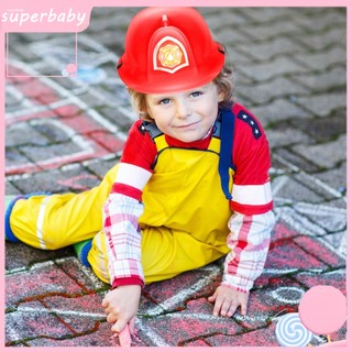 (superbaby) Mũ Bảo Hiểm Lính Cứu Hỏa Đồ Chơi Vui Nhộn Và Bền Cho Trẻ Em Hoàn Hảo Chơi Và Giáo Dục