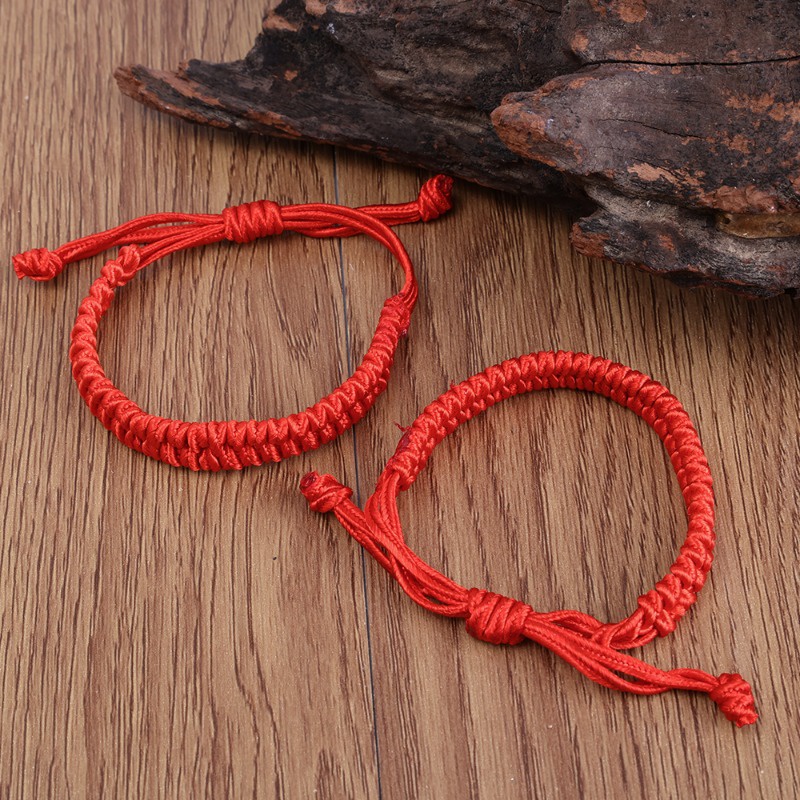 [Đặc Biệt] Vòng Đeo Tay Dây Bện nylon Đỏ May Mắn / Vòng Tay Chuỗi Hạt Phượng Hoàng Thắt Nút Đơn Giản Thời Trang Phụ Kiện Trang Sức / Cặp Đôi