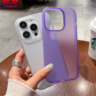 Ốp Điện Thoại pc Cứng Nhám Màu Trơn Trong Suốt Chống Sốc Cho iphone 15 14 12 13 pro max 15 plus