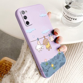ốp lưng Samsung S20 FE S20 ultra S20 plus S20 Ốp Điện Thoại tpu silicone Mềm Chống Rơi Vỡ In Hình Dễ Thương Kèm Dây Đeo Cho Samsung S20 FE S20 ultra S20 plus S20
