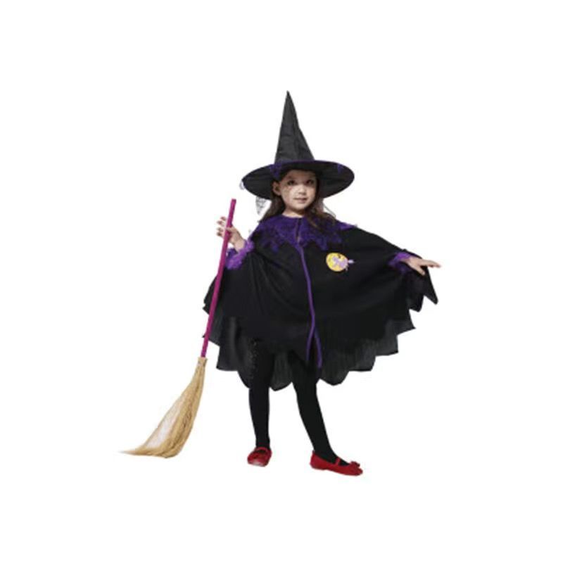 Đầm Hóa Trang halloween Nhân Vật Phù Thủy Dễ Thương Cho Bé