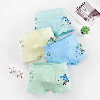 Set 2  Quần lót Bé Trai Từ 2-14 Tuổi Quần Short Boxer cho Bé Trai (12-34kg) - Màu mẫu ngẫu nhiên