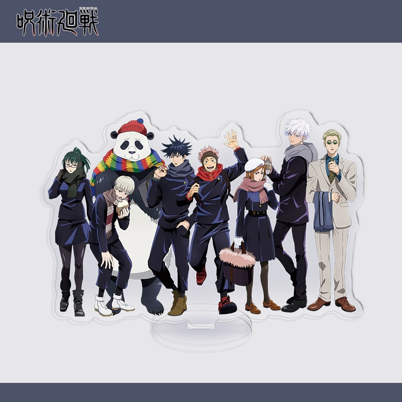 Mô hình Standee Cool Anime Jujutsu Kaisen Gojo Satoru Geto Suguru Inumaki Toge Acrylic in hình nhân vật 2 mặt rõ nét