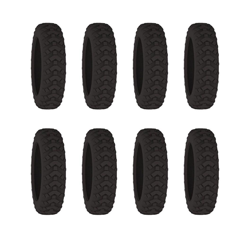 HAPPYNOOK Bộ 8 Vỏ bảo vệ bánh xe vali du lịch, trục hành lý, giảm tiếng ồn, phù hợp hộp xe đẩy