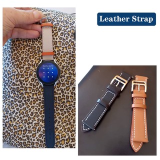 Dây đeo bằng da PU thanh lịch 20mm 22mm cho Samsung Galaxy Watch 7 / FE / 6 / 5 / 4 40mm 44mm cho Watch6 Classic 43mm 47mm / Active 2 / Watch3