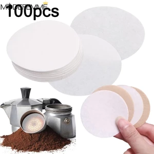 Set 100 Giấy Lọc Cà Phê Hình Tròn Bằng Tay Dùng Một Lần
