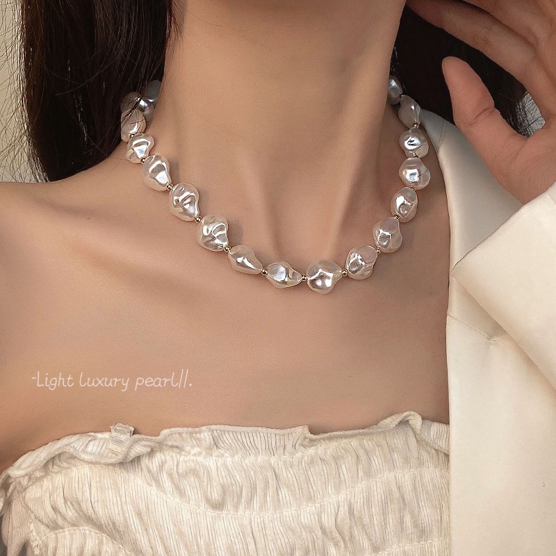 Vòng cổ ngọc trai phong cách Hàn Quốc, kiểu dáng mới