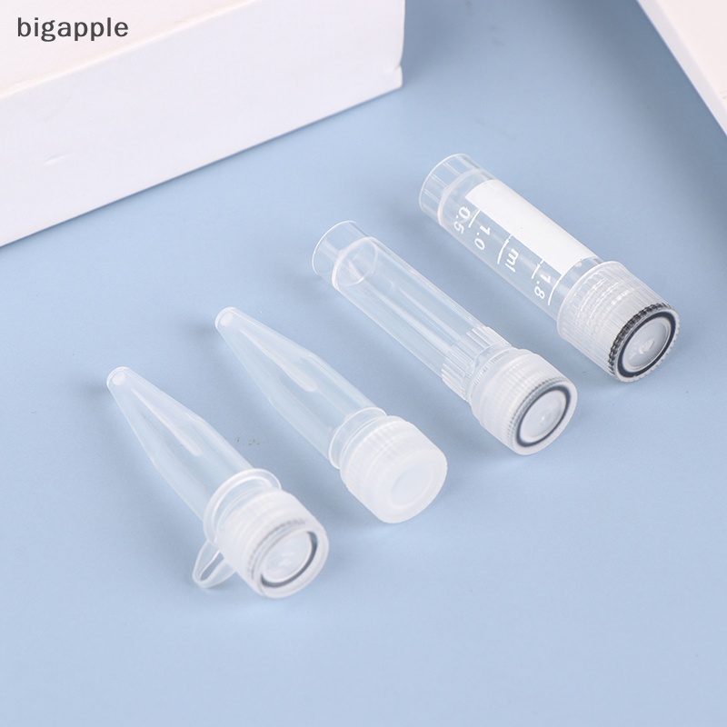 Set 20 Ống Nhựa pp 1.5 / 1.8ml Có Nắp Chặn Tiện Dụng Cho Phòng Thí Nghiệm