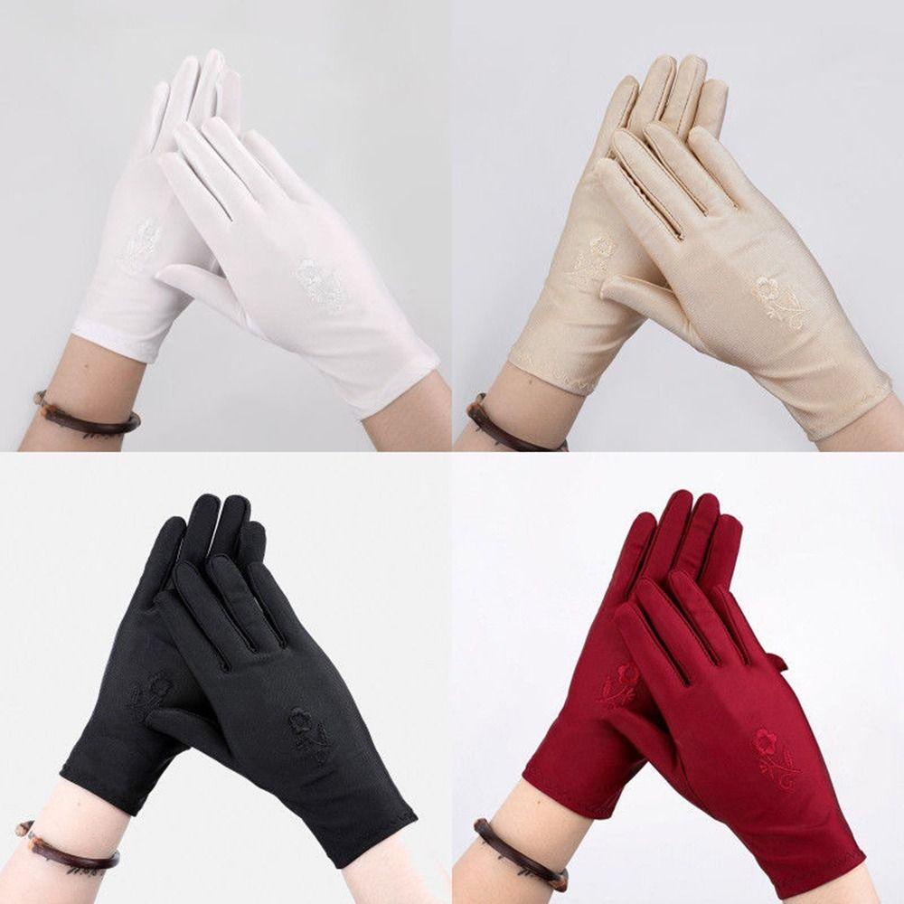 Găng tay chống nắng WANYEDI - Co giãn mỏng cho lái xe và đi xe đạp, thiết kế nữ tính