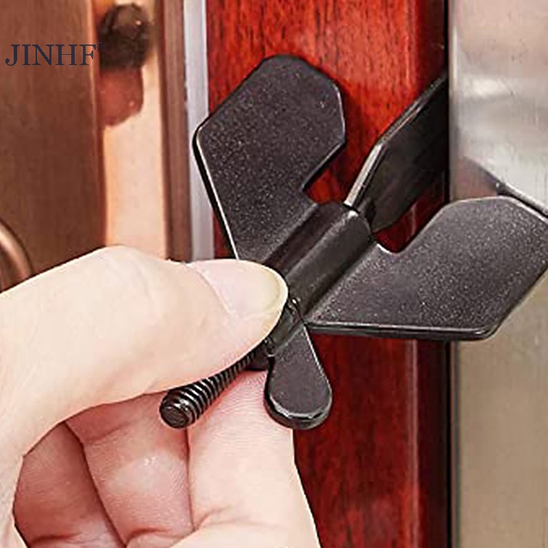 Khóa cửa JINHF An ninh cho du lịch | Nút chặn hạng nặng | Cửa khách sạn Jammer Khóa an ninh gia đình Chốt ngoài HOT
