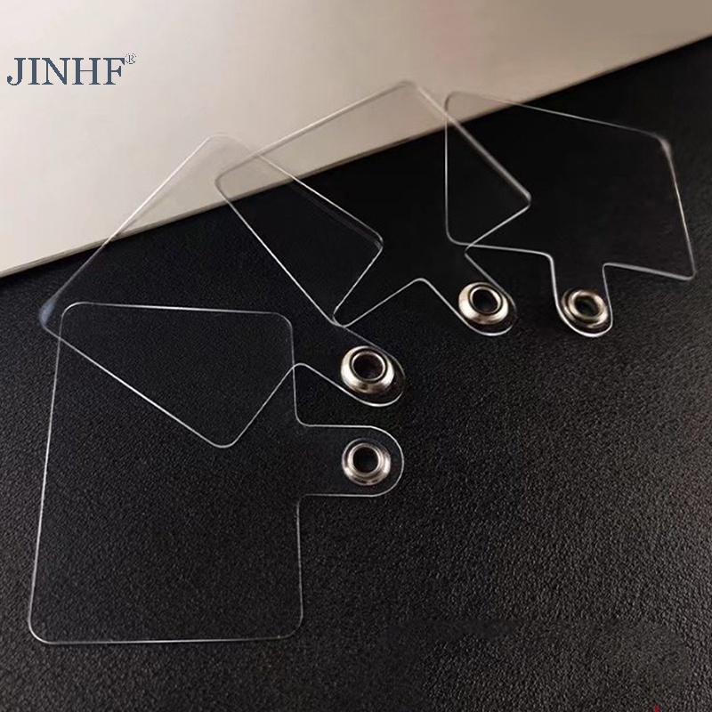 Jinf Set 10 Dây Đeo Gắn Điện Thoại Trong Suốt Có Thể Tháo Rời Phổ Biến
