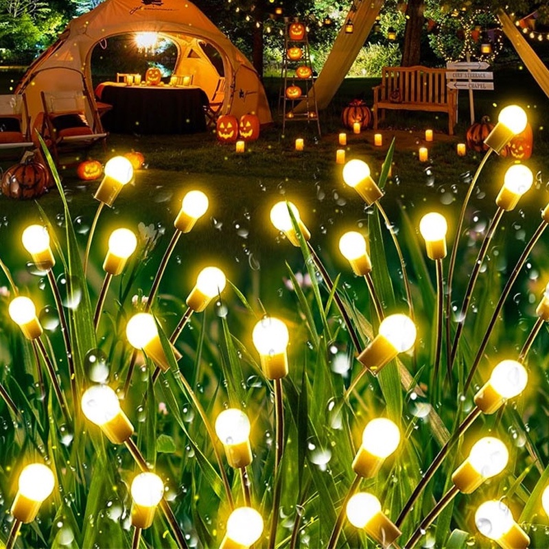 Đèn LED Đom Đóm Năng Lượng Mặt Trời Đèn Trang Trí Sân Vườn Ban Công Vườn Hoa Đèn Trang Trí Ngoài Trời