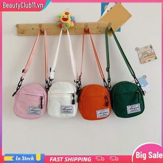 Thời Trang Túi Đeo Chéo mini Bằng Vải Bạt Ghép Mảnh Dành Cho Bạn Nữ