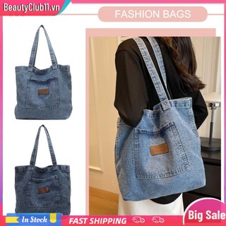 Túi Xách denim Cỡ Lớn Thời Trang Đơn Giản Cho Nữ
