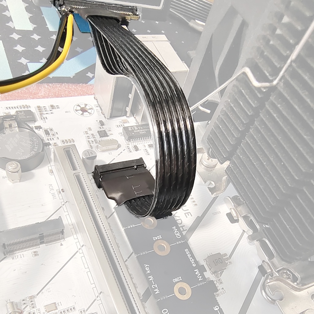 Cáp chuyển đổi SSD JMT M.2 sang U.2 / U.3 có thẻ nâng PCI-E 4.0 Gen4 Bộ nguồn SATA cho NVME 2230 2242 2260 2280 SSD