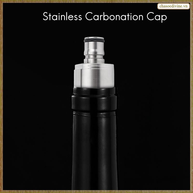 2 Chiếc Nắp Carbonation Thép Không Gỉ 5 / 16 Inch Barb, Loại Khóa Bóng