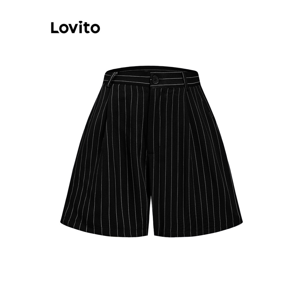 Ảnh Lovito Quần short túi sọc thanh lịch dành cho nữ L105MD634 1