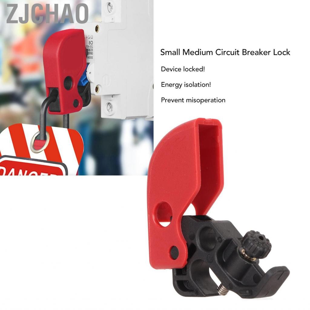 Zjchao Khóa bộ ngắt mạch vừa và nhỏ Tagout Tagout bền dễ cài đặt đeo điện trở cho nhà máy điện tử