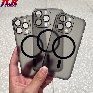 [JLK] Ốp lưng điện thoại từ tính siêu mỏng bề mặt mờ có bảo vệ ống kính cho iPhone 17 16 15 14 Plus 13 12 Pro Max Trong suốt chống va đập vỏ cứng