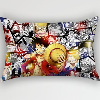 Khỉ Polyester hình chữ nhật One Piece D. Luffy Vỏ Gối In Hình Một Mặt Sofa Phòng Ngủ Trang Trí Nhà (Không Có Lõi Gối)