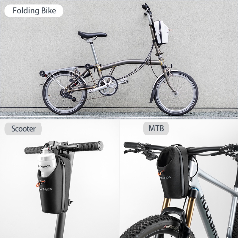 ROCKBROS 1.5L Túi Chai Thích Hợp Cho Xe Đạp Gấp MTB Đa Năng Tay Lái Túi Trước Xe Tay Ga Phụ Kiện Xe Đạp