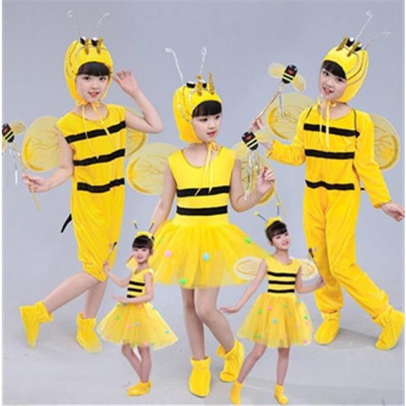 💕Chỗ💕 Quần Áo Trẻ Em Động Vật Múa Trang Phục Quần Áo Cho Bé Gái 3 Đến 14 Tuổi Ong Trang Phục Mới Lạ Halloween Giáng Sinh