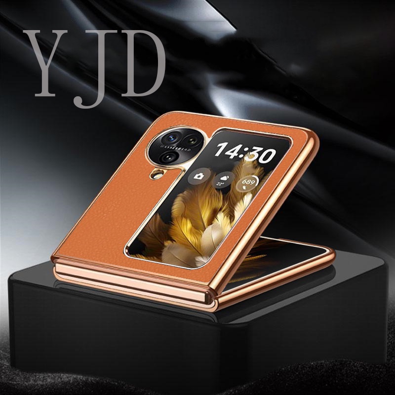 Bao Da Điện Thoại Nắp Gập Siêu Mỏng Mạ Điện Chống Sốc Cho oppo find n3 / oppo find n3 Ốp