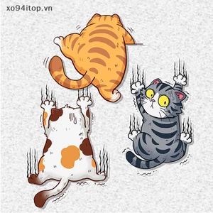Xoitop 3 Ngộ nghĩnh Thú Cưng Xe Dán Leo Núi Tạo Kiểu Sáng Tạo Thân Xe Trang Trí Dán Đề Can Trang Trí Phụ Kiện VN