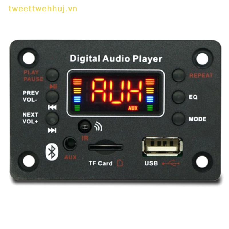 Tweehuj Bảng Mạch Giải Mã Âm Thanh usb tf fm radio mp3 Không Dây 5.0 mp3 12v Có Điều Khiển Từ Xa vn